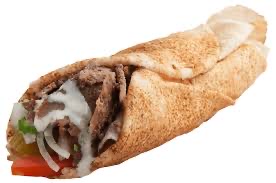 Order 11. Beef Shawarma Sandwich  food online from Wally's Falafel and Hummus store, Minneapolis on bringmethat.com