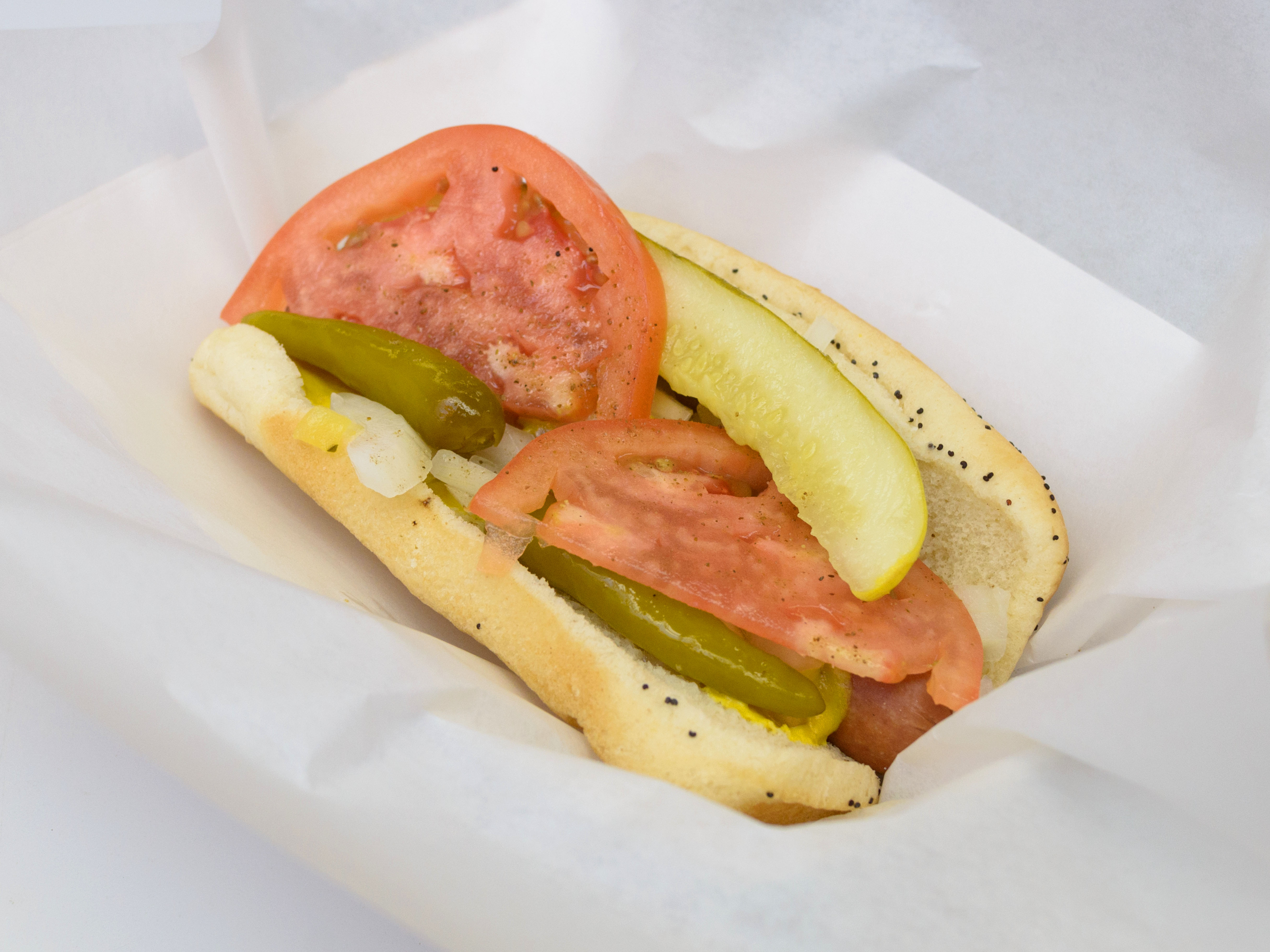 Order Jumbo Hot Dog food online from Mustard's last stand store, Evanston on bringmethat.com