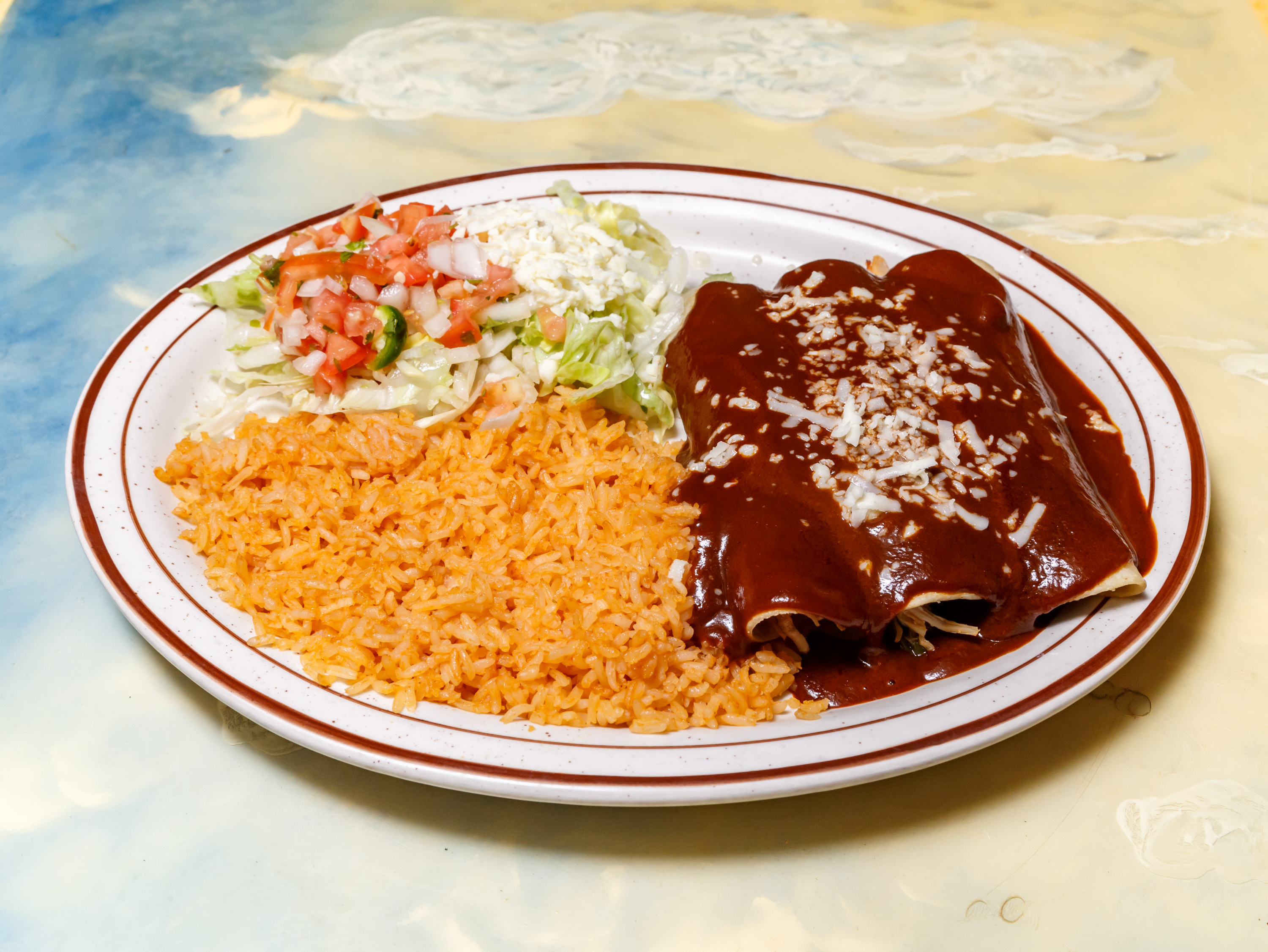 Order Enchiladas De Mole food online from El Campesino store, Pittsburgh on bringmethat.com