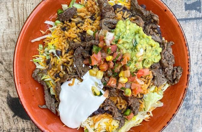 Order Burrito Bowl food online from Mi Lindo Cancun Grill store, Annapolis on bringmethat.com