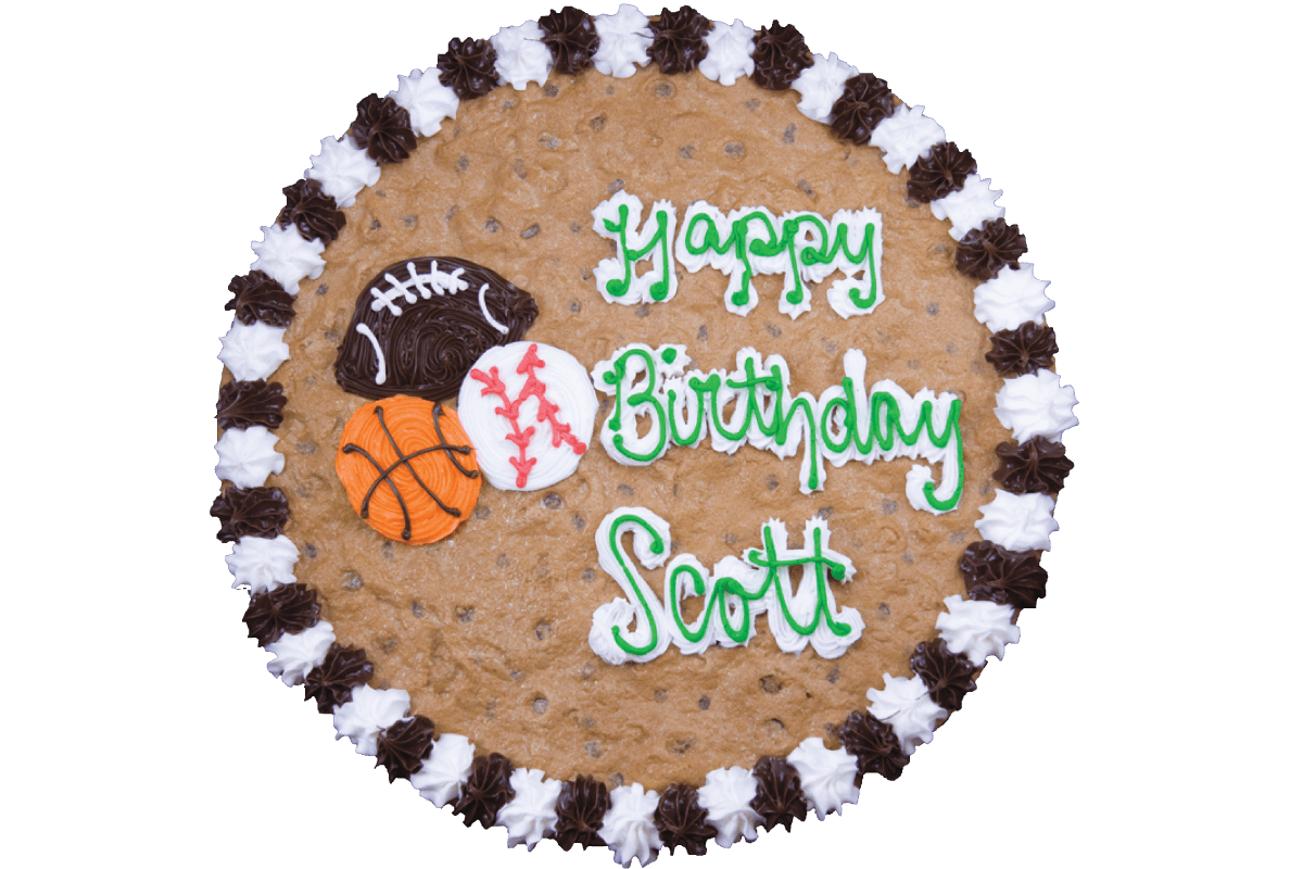 Order #133: Birthday Sports food online from Nestle Toll House Cafe store, Cedar Park on bringmethat.com