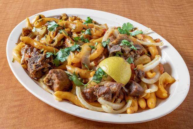 Order KALAMUDO WITH GOAT MEAT food online from Mogadishu Express Cafe store, Columbus on bringmethat.com
