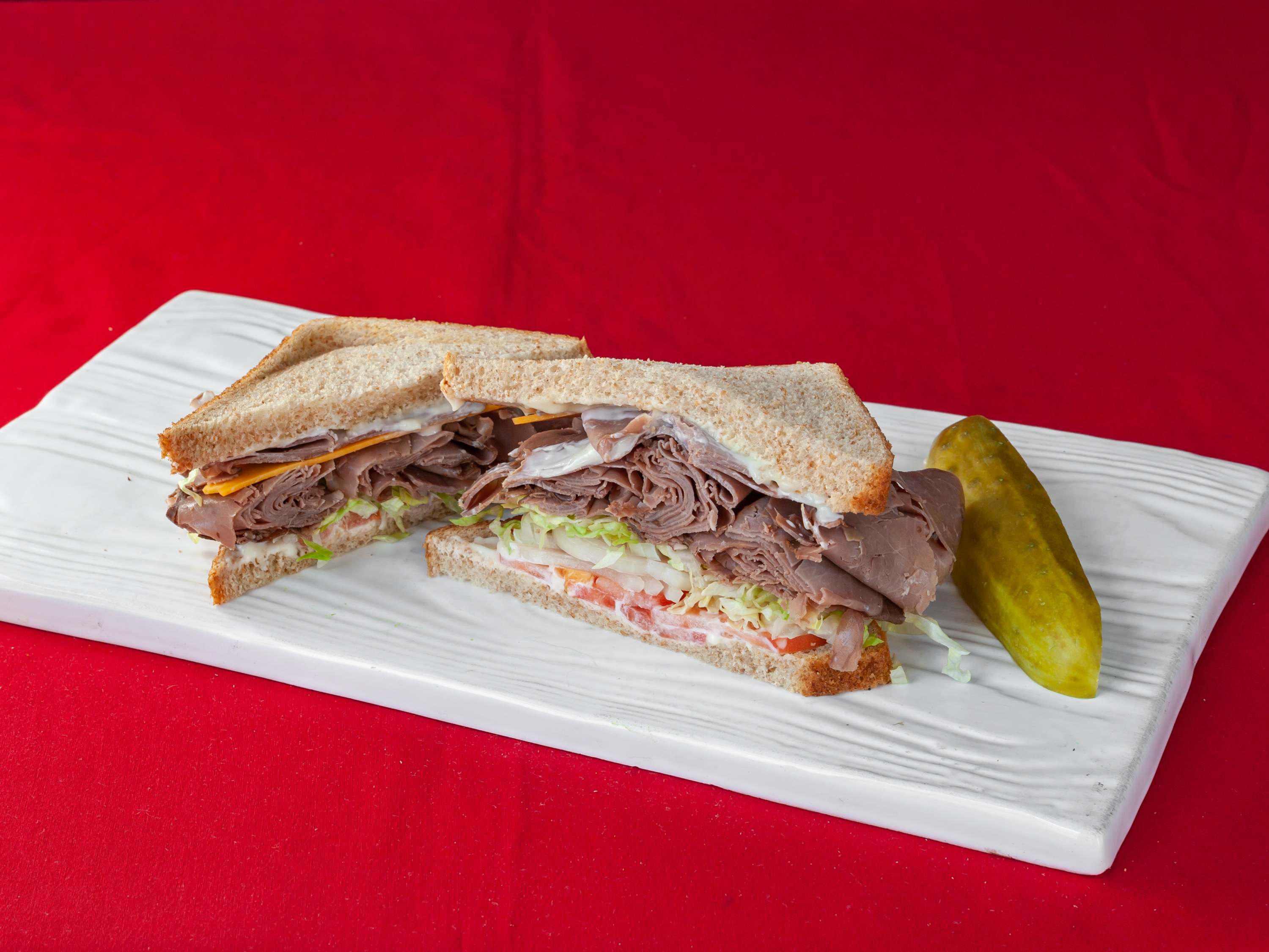 Order Roast Beef Sandwich food online from Morry's Deli store, Chicago on bringmethat.com