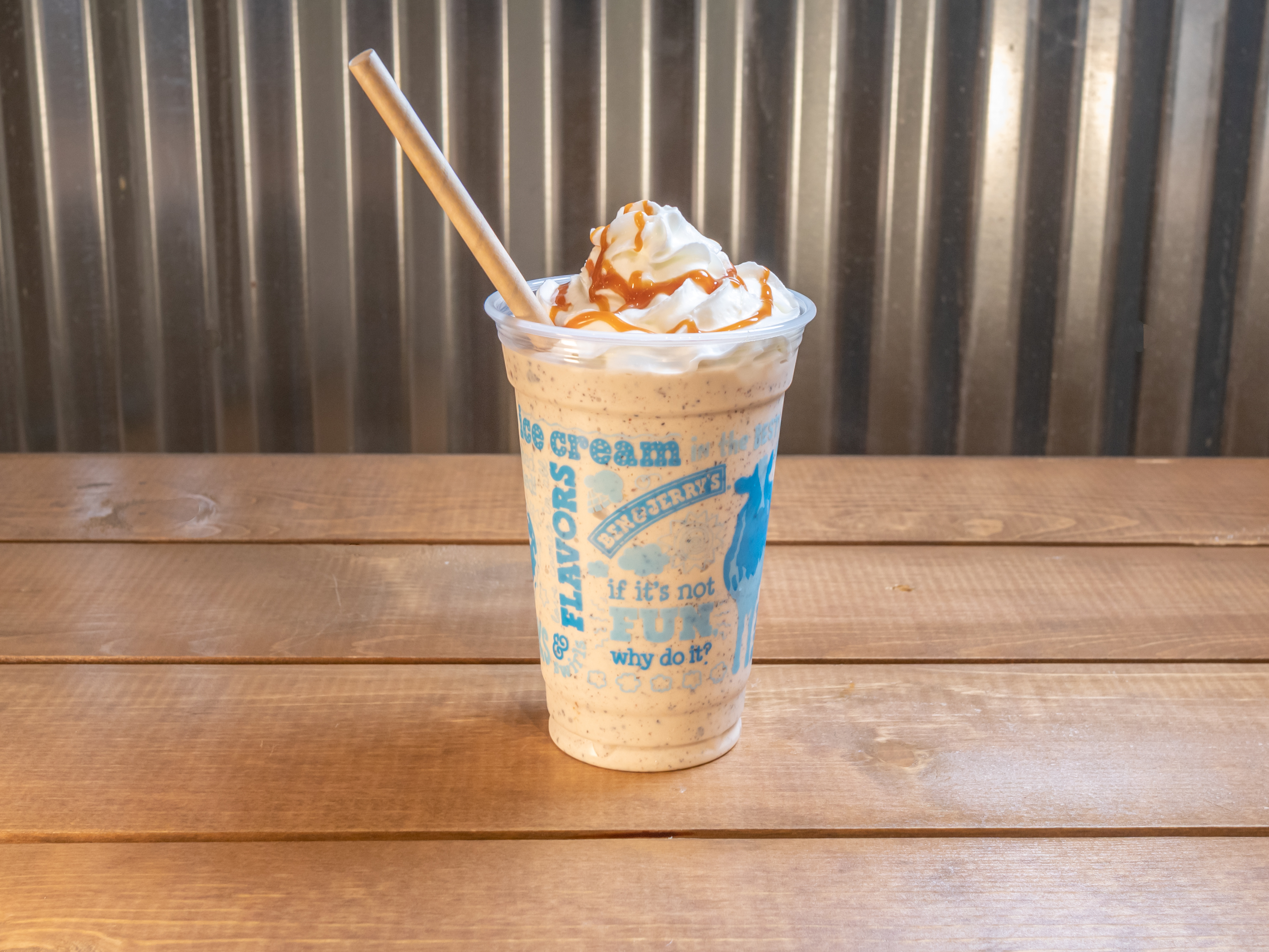 Order Caramel Macchiato Shake food online from Ben & Jerry's store, Raleigh on bringmethat.com