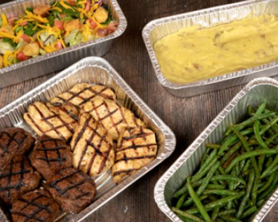 Order 6 oz Top Sirloin and Chicken Family Pack Large food online from Saltgrass Steakhouse store, Plano on bringmethat.com