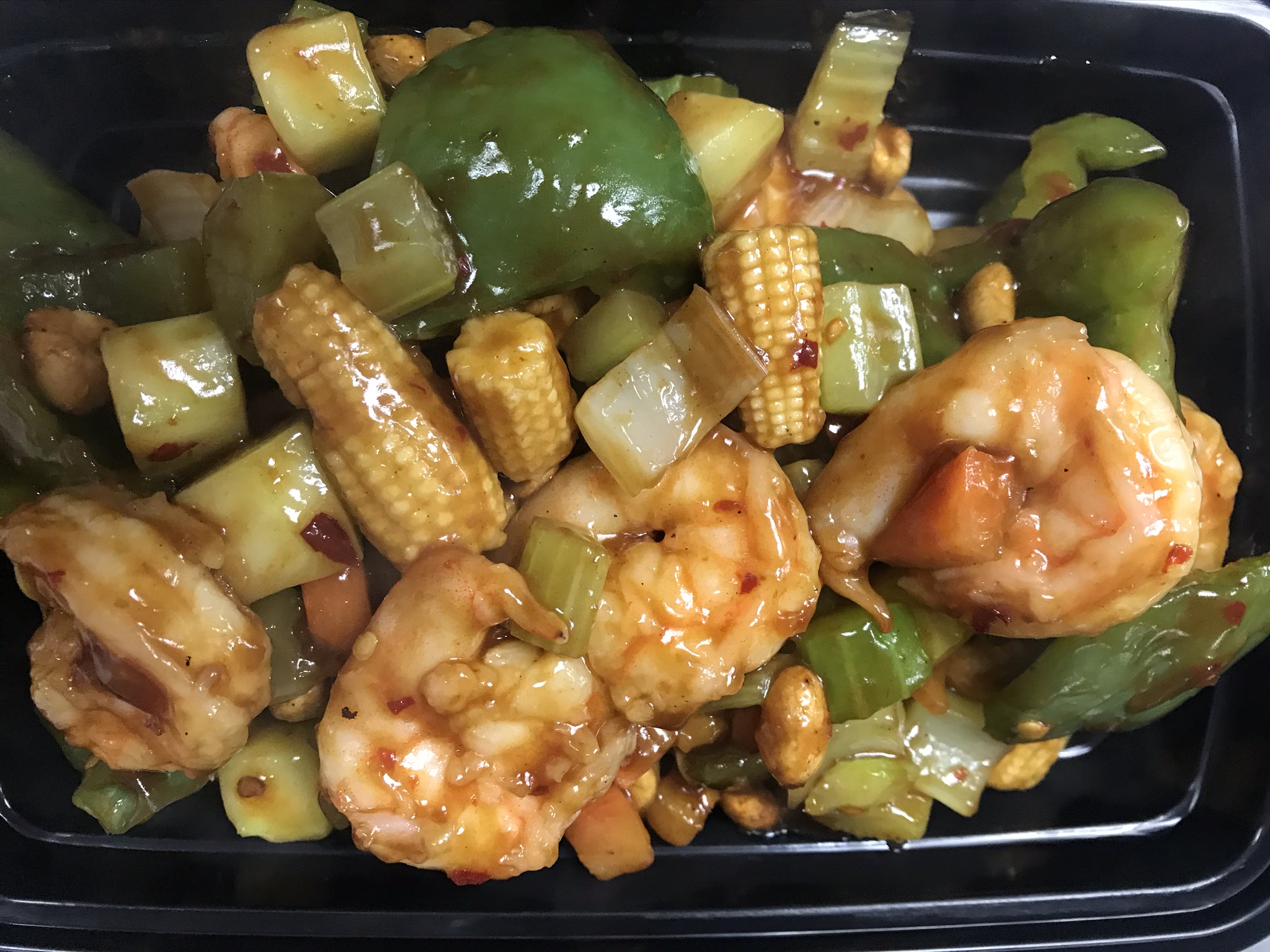 Order 94. Large Kung Pao Shrimp food online from Jing Jing Asian Restaurant store, Newport News on bringmethat.com