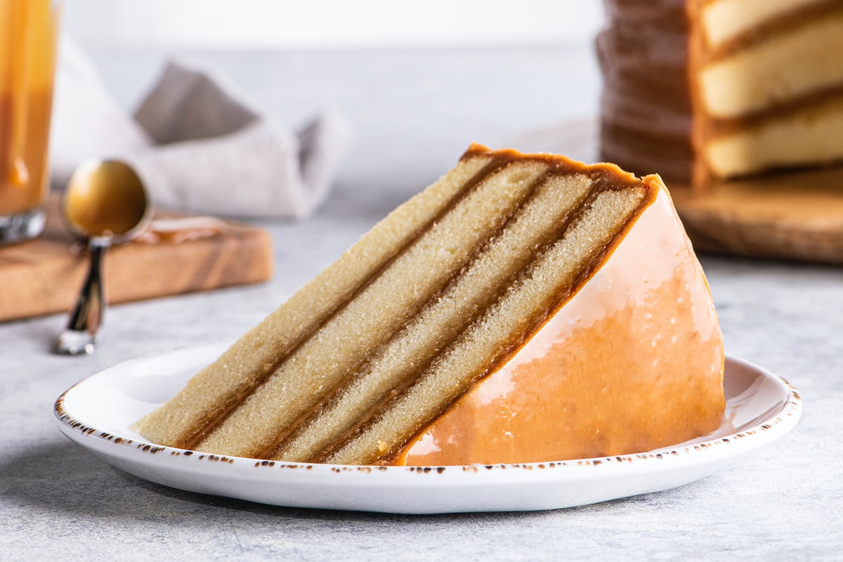 Order Caramel Cake Slice food online from Newks Eatery store, Athens on bringmethat.com
