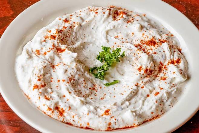 Order Labneh with Garlic food online from Oasis Mediterranean* store, Lexington on bringmethat.com