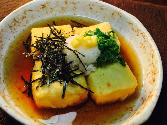 Order Fried Tofu in Dashi Soup(Agedashi Tofu) food online from Ojiya store, Torrance on bringmethat.com