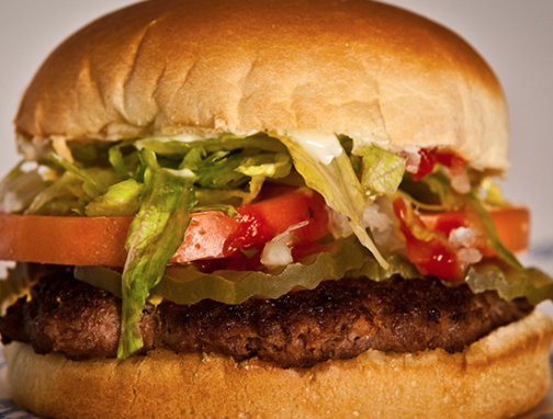 Order Deluxe Hamburger  food online from Martin Restaurant store, Rockmart on bringmethat.com