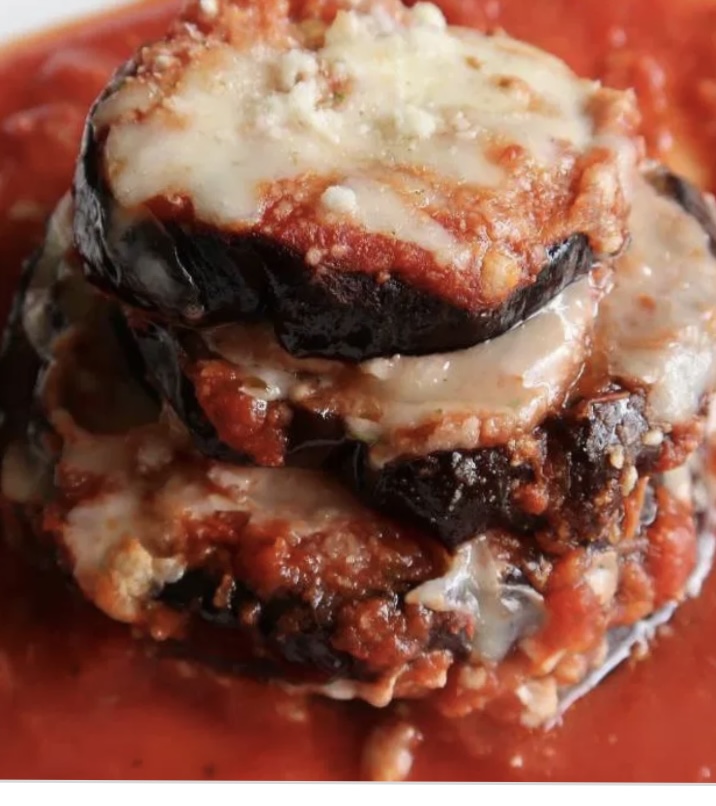 Order Tower of Eggplant Parm food online from Good health cafe store, New York on bringmethat.com