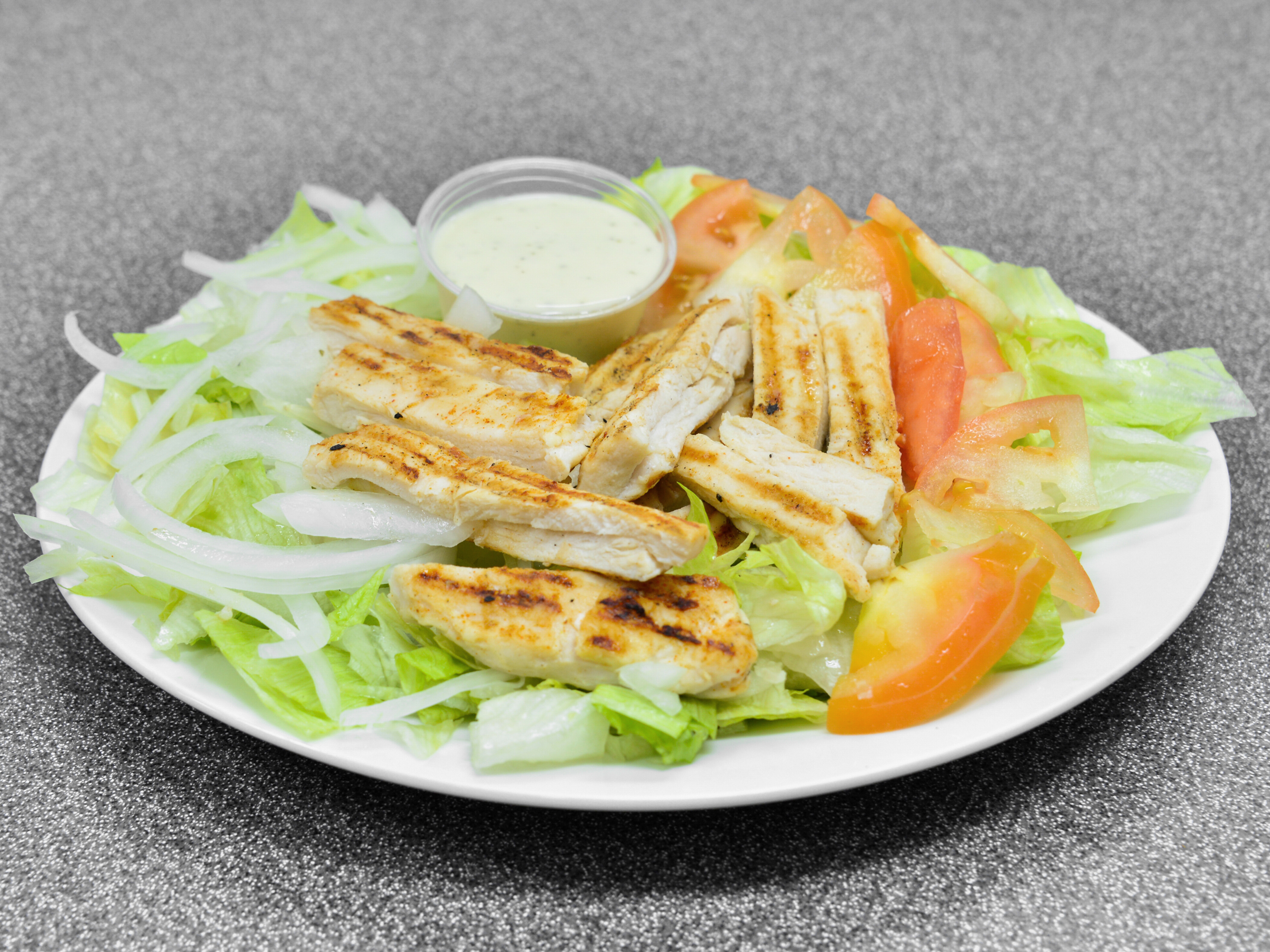 Order Salad with Grilled Chicken Breast food online from Ali Sunoco Home Of The Delicious Gyro And Chicago Corned Beef Reuben store, Amherst on bringmethat.com