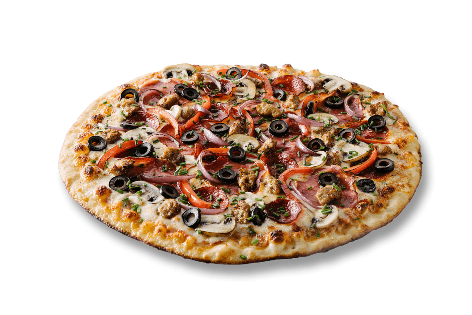 Order 18" Zealot (Our Supreme) food online from ZaLat Pizza store, Frisco on bringmethat.com