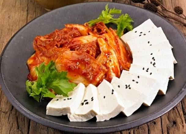 Order Stir-fried Kimchi with Boiled Tofu 두부김치 food online from Tree Garden store, Houston on bringmethat.com