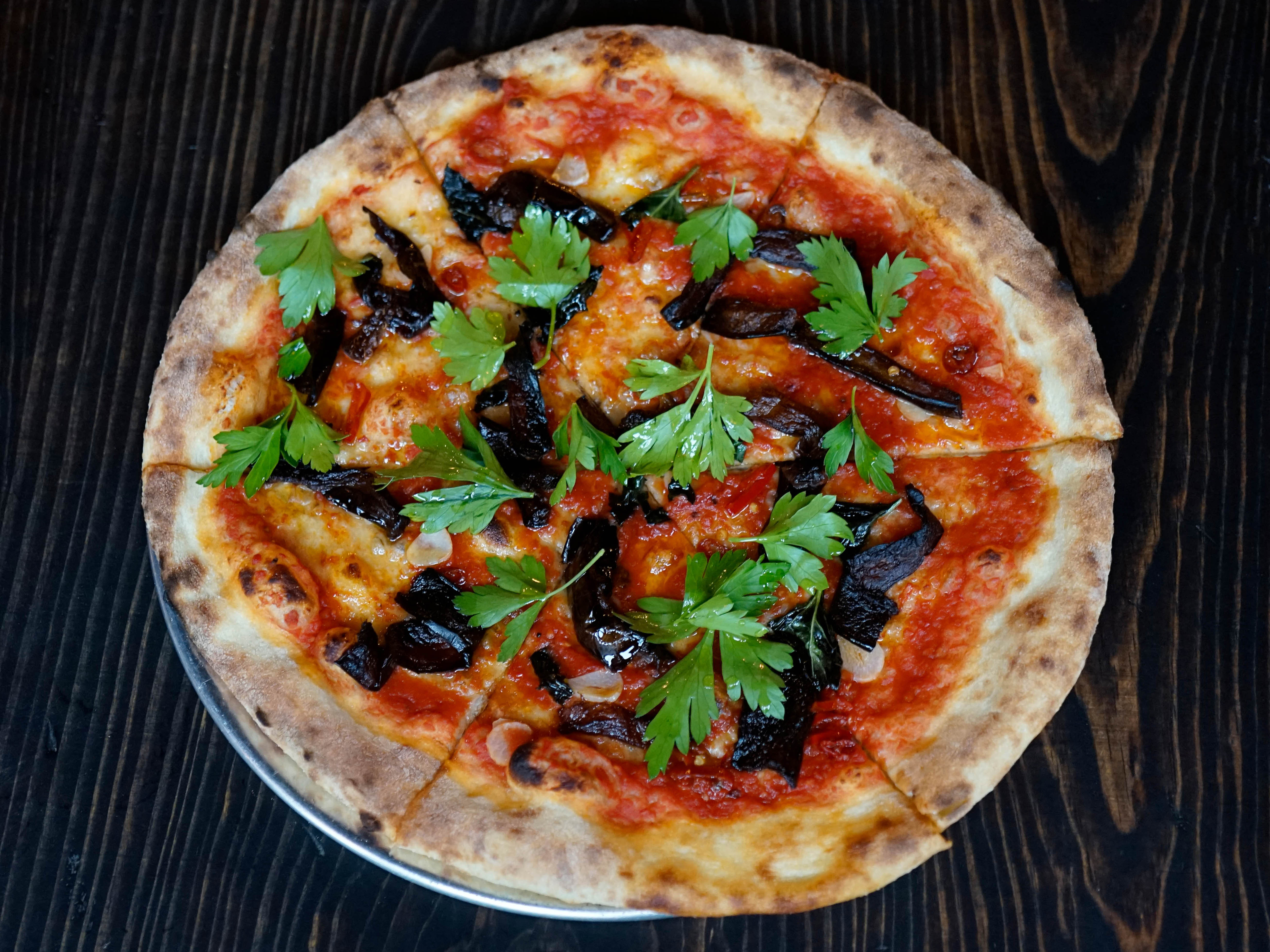 Order Eggplant Pizza food online from The Uptown Garrison store, New York on bringmethat.com