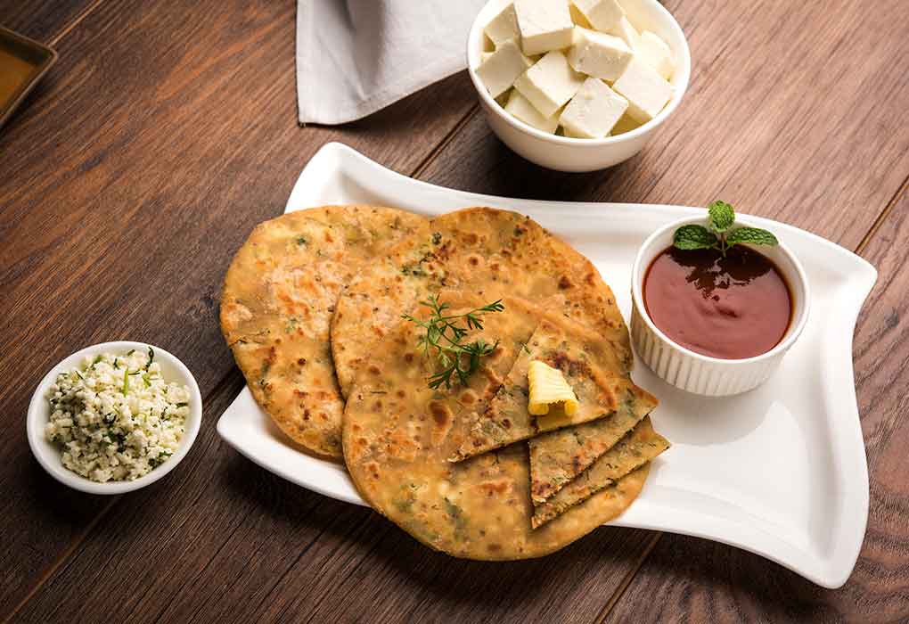 Order Paneer Paratha food online from Himalayan flavors store, Berkeley on bringmethat.com