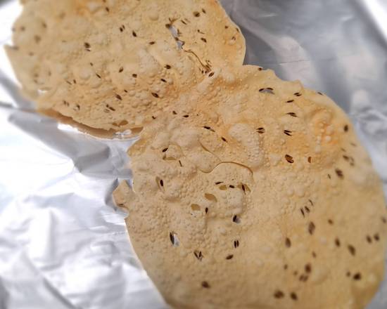 Order Roasted Papad (2-piece) food online from Flavours Of India store, Gresham on bringmethat.com