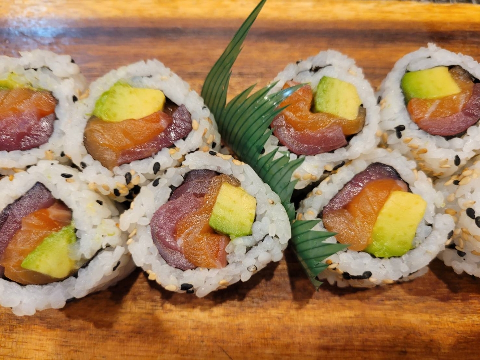 Order Tuna Salmon Avocado roll food online from Diva Thai Express store, Chicago on bringmethat.com
