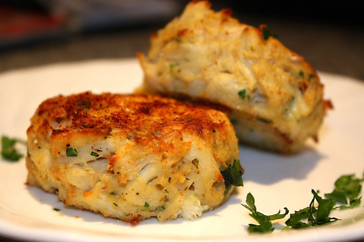 Order Maryland Crab Cake Dinner - Pasta food online from Golden Pizzeria store, Norfolk on bringmethat.com