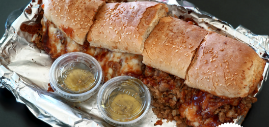 Order BBQ Strom Sandwich food online from Swing In Pizza store, Bloomington on bringmethat.com