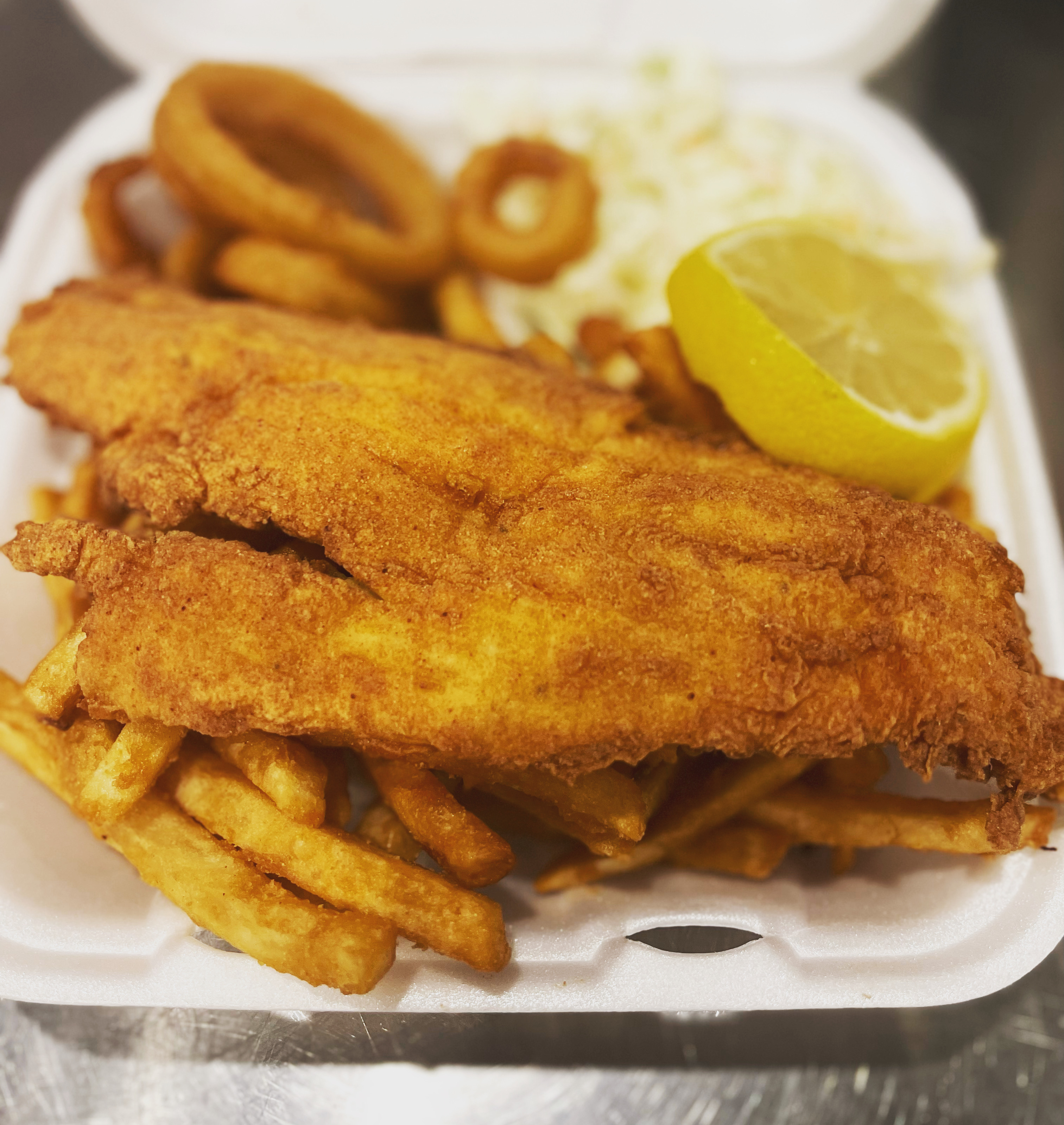 Order Fish and Chips Plate food online from Goodfellas Italian Kitchen store, Saugus on bringmethat.com