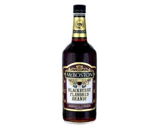 Order Mr. Boston, Blackberry Flavored Brandy 1L food online from House Of Wine store, New Rochelle on bringmethat.com