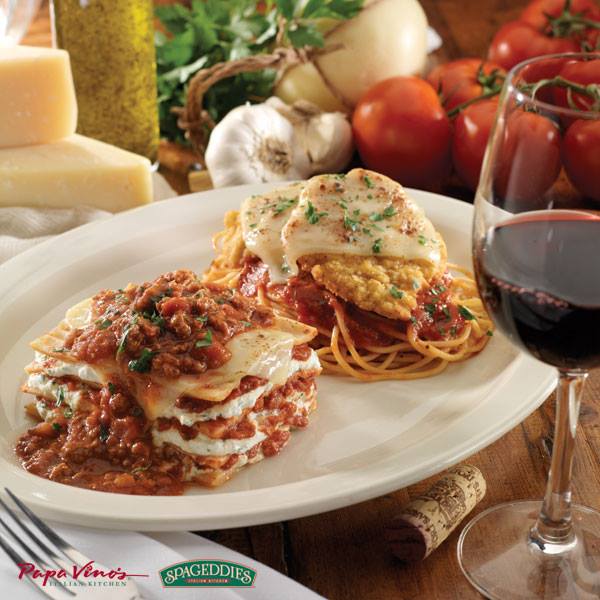 Order Lasagna and Chicken Parmesan food online from Papa Vino's store, Mishawaka on bringmethat.com