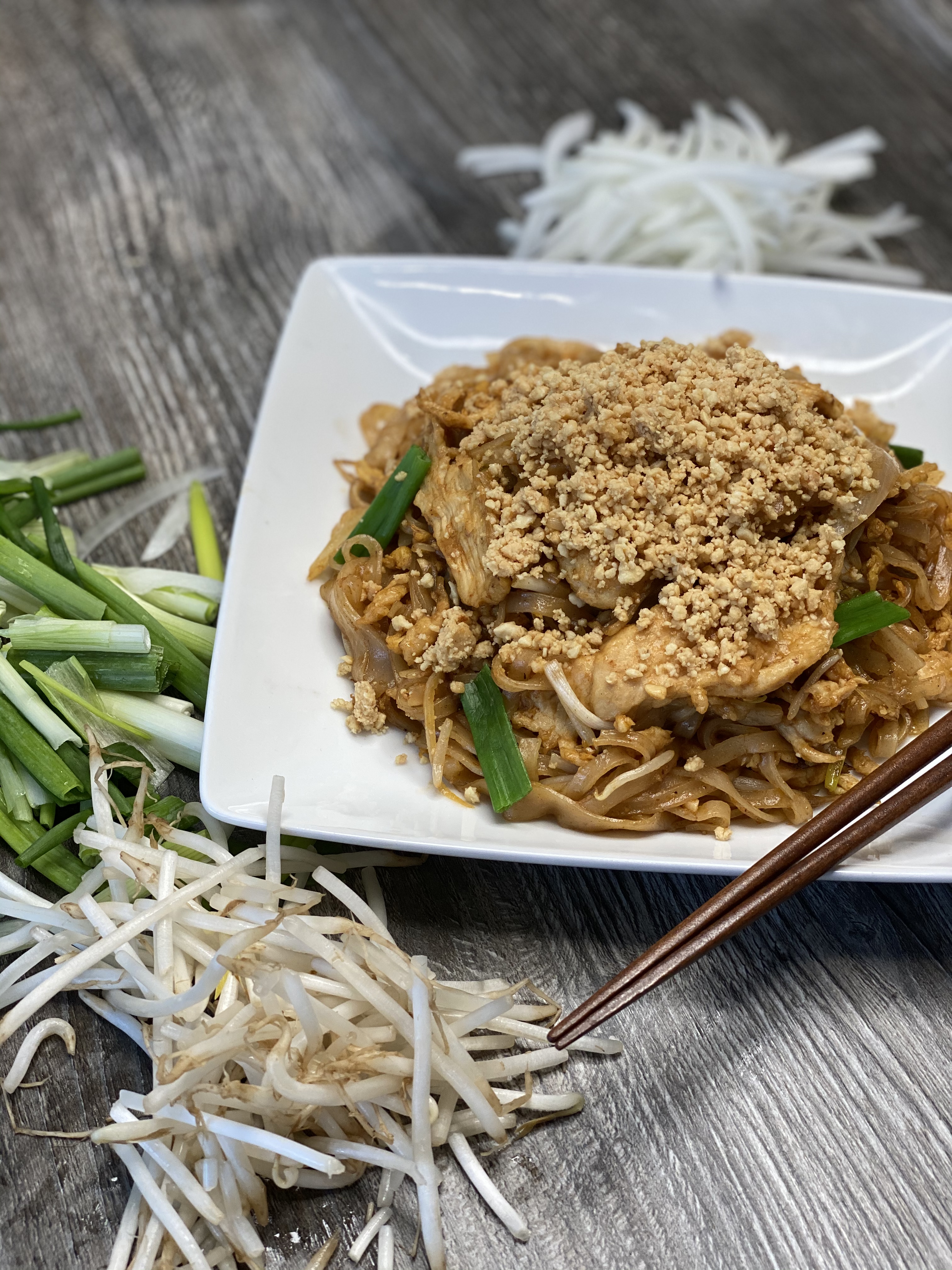 Order Pad Thai Noodles food online from Zen Modern Asian store, San Diego on bringmethat.com