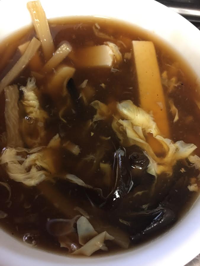 Order Hot & Sour Soup 酸辣汤 food online from Chengdu House store, Valley Village on bringmethat.com