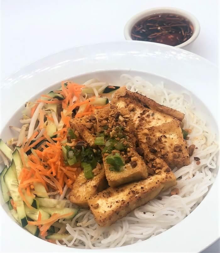 Order PAN-SEARED TOFU V-BOWL food online from Kim Son Cafe  store, Houston on bringmethat.com