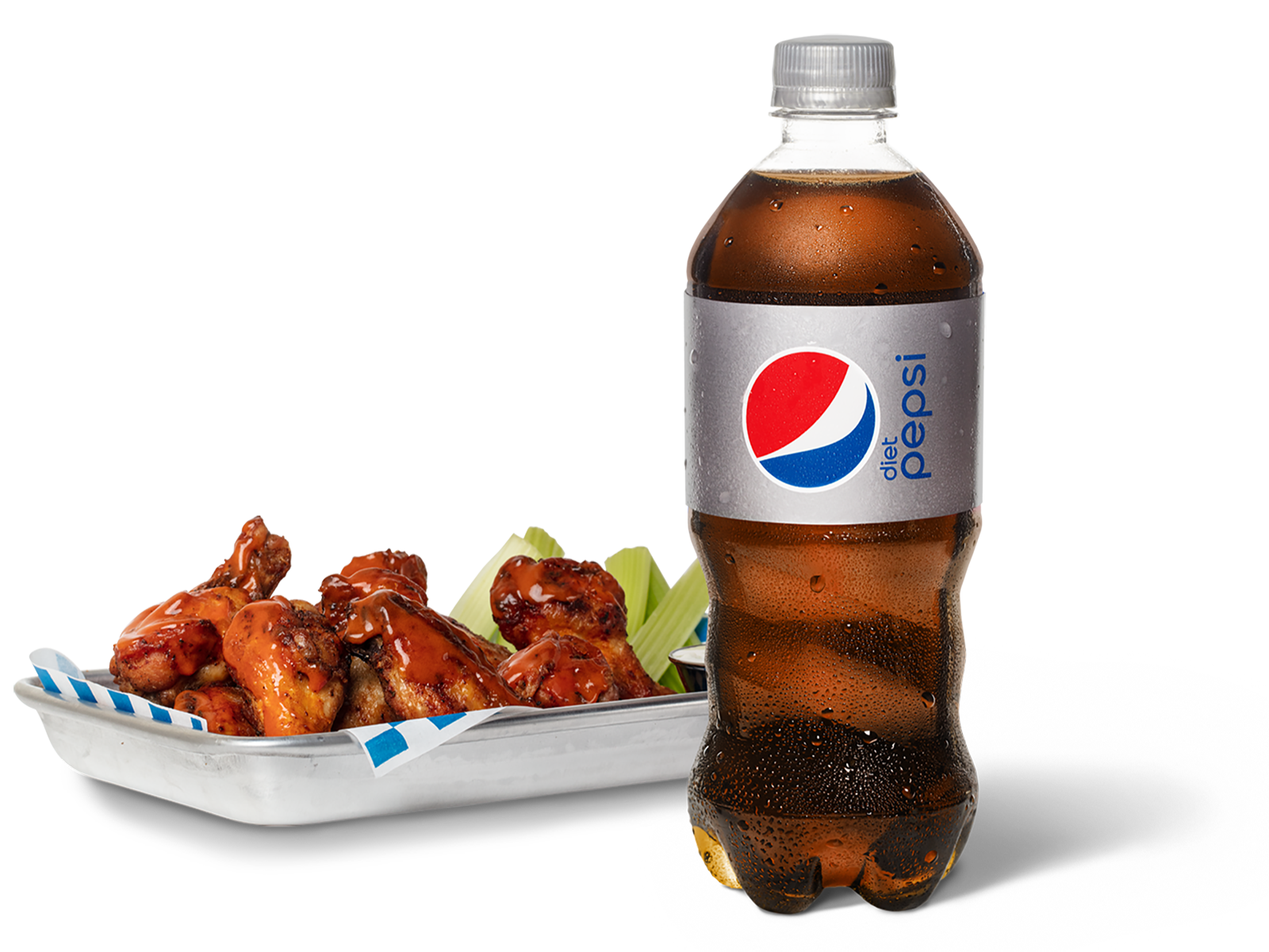 Order Traditional Wings Basket & Diet Pepsi food online from Pep Place store, Yuma on bringmethat.com