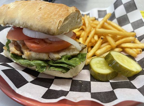 Order Chicken Sandwich food online from Garage Bar Willoughby store, Willoughby on bringmethat.com