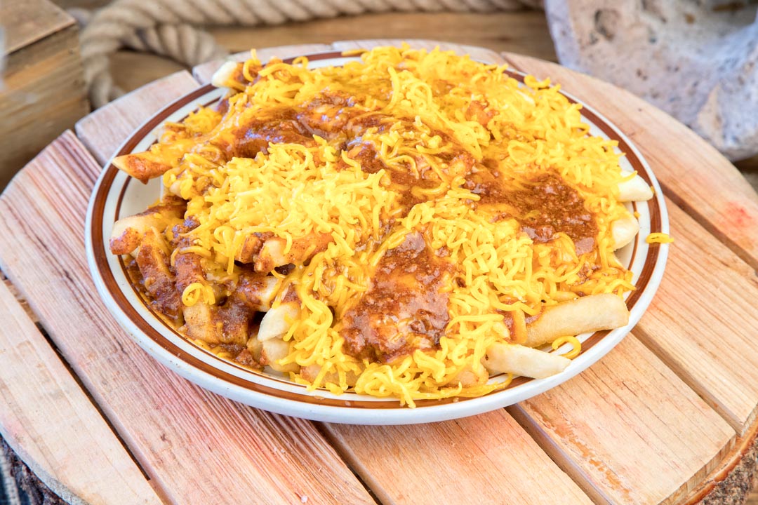 Order Large Chili Cheese Fries food online from Angelos 2 store, Garden Grove on bringmethat.com
