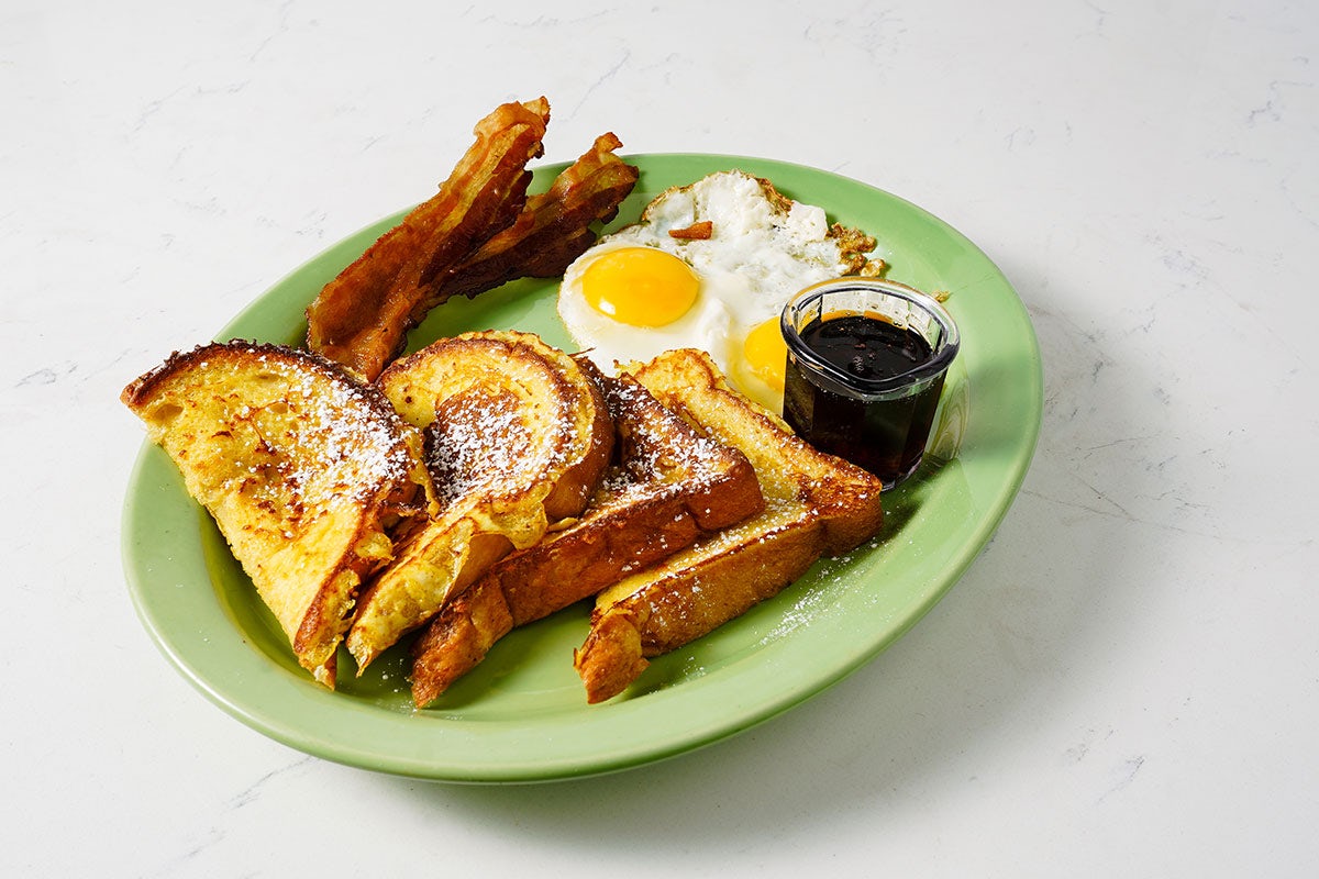 Order French Toast Combo food online from Polly's Pies Restaurant & Bakery store, Norco on bringmethat.com