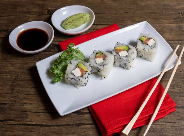 Order Philly Roll (8 pcs) food online from Mr Hibachi &amp; Sushi Restaurant store, St. Charles on bringmethat.com