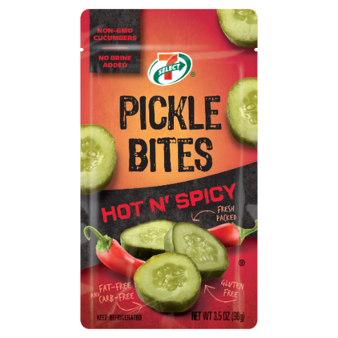 Order 7-Select Pickle Bites Hot 3.5oz food online from 7-Eleven store, West Columbia on bringmethat.com