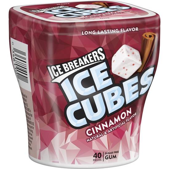 Order Ice Breakers Ice Cubes Cinnamon Sugar Free Gum 40 Count food online from Deerings Market store, Traverse City on bringmethat.com