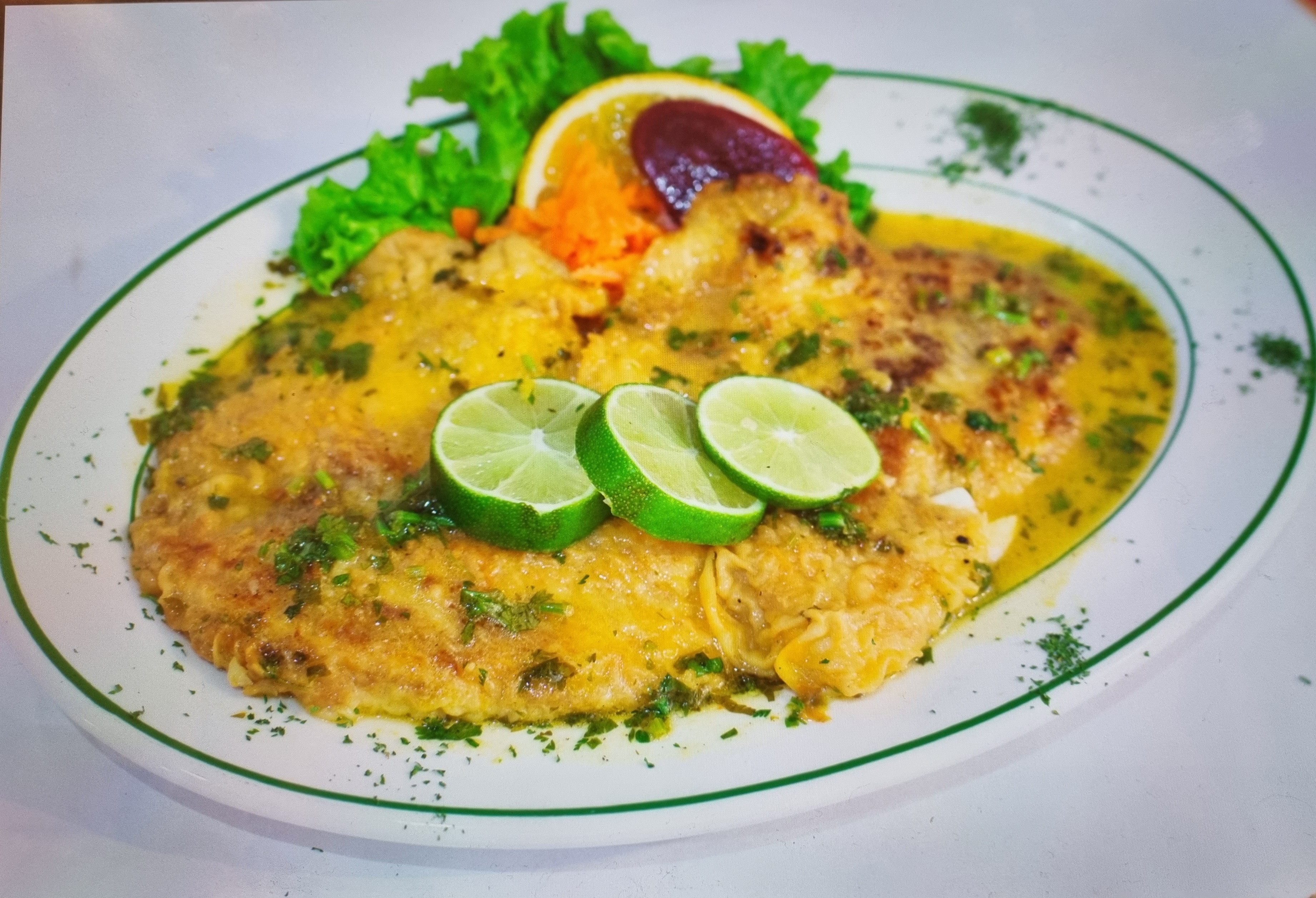 Order Pechuga Al Limon/Grilled Chicken Breast in Lemon Sauce food online from Mr. Mario store, College Point on bringmethat.com