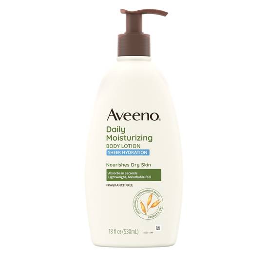 Order Aveeno Sheer Hydration Daily Moisturizing Lotion, 18 OZ food online from CVS store, FRANKFORT on bringmethat.com