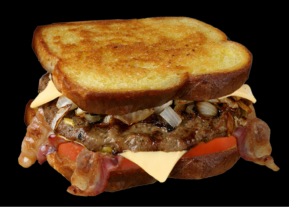 Order Sourdough Bacon Cheese Burger food online from Jim's Burgers store, Long Beach on bringmethat.com