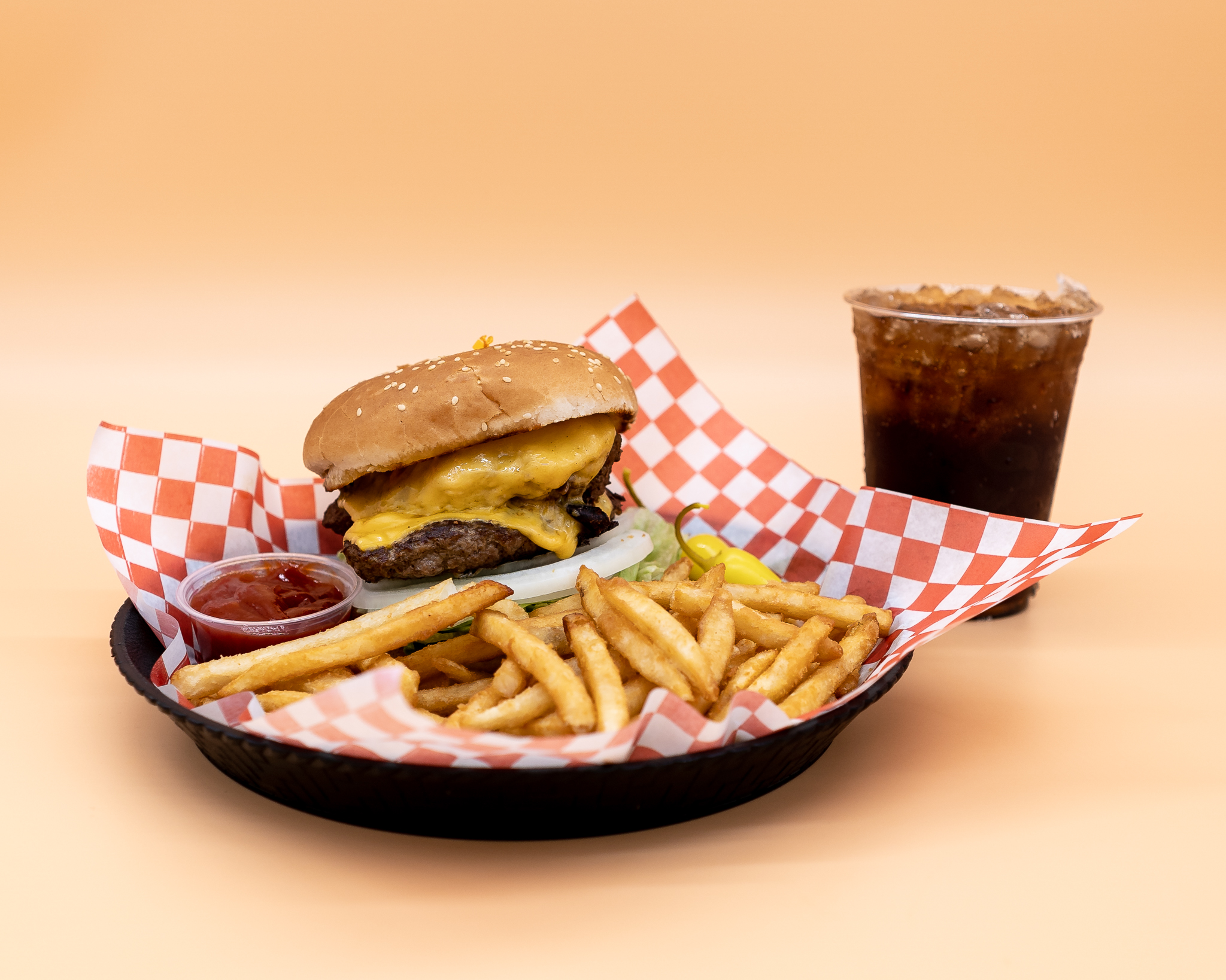 Order Double Cheeseburger Combo food online from Manuel Burger store, Los Angeles on bringmethat.com