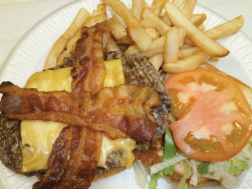 Order Bacon Cheeseburger food online from Tharsy Grill store, Baltimore on bringmethat.com