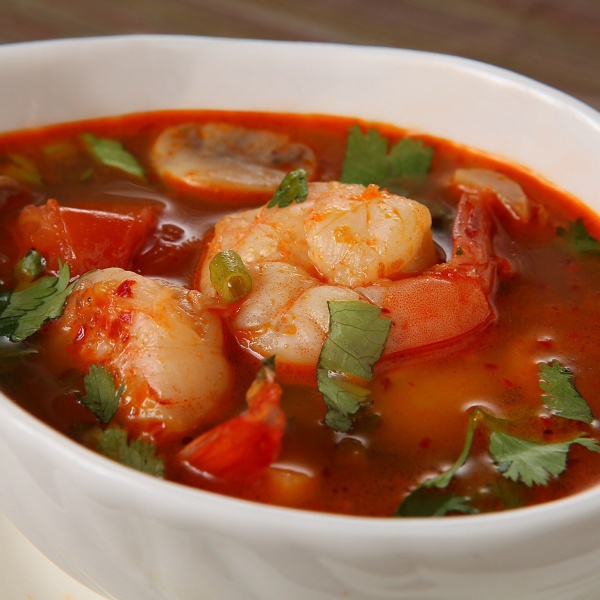 Order Tom Yum Soup food online from Red Curry Thai Cuisine store, Dallas on bringmethat.com