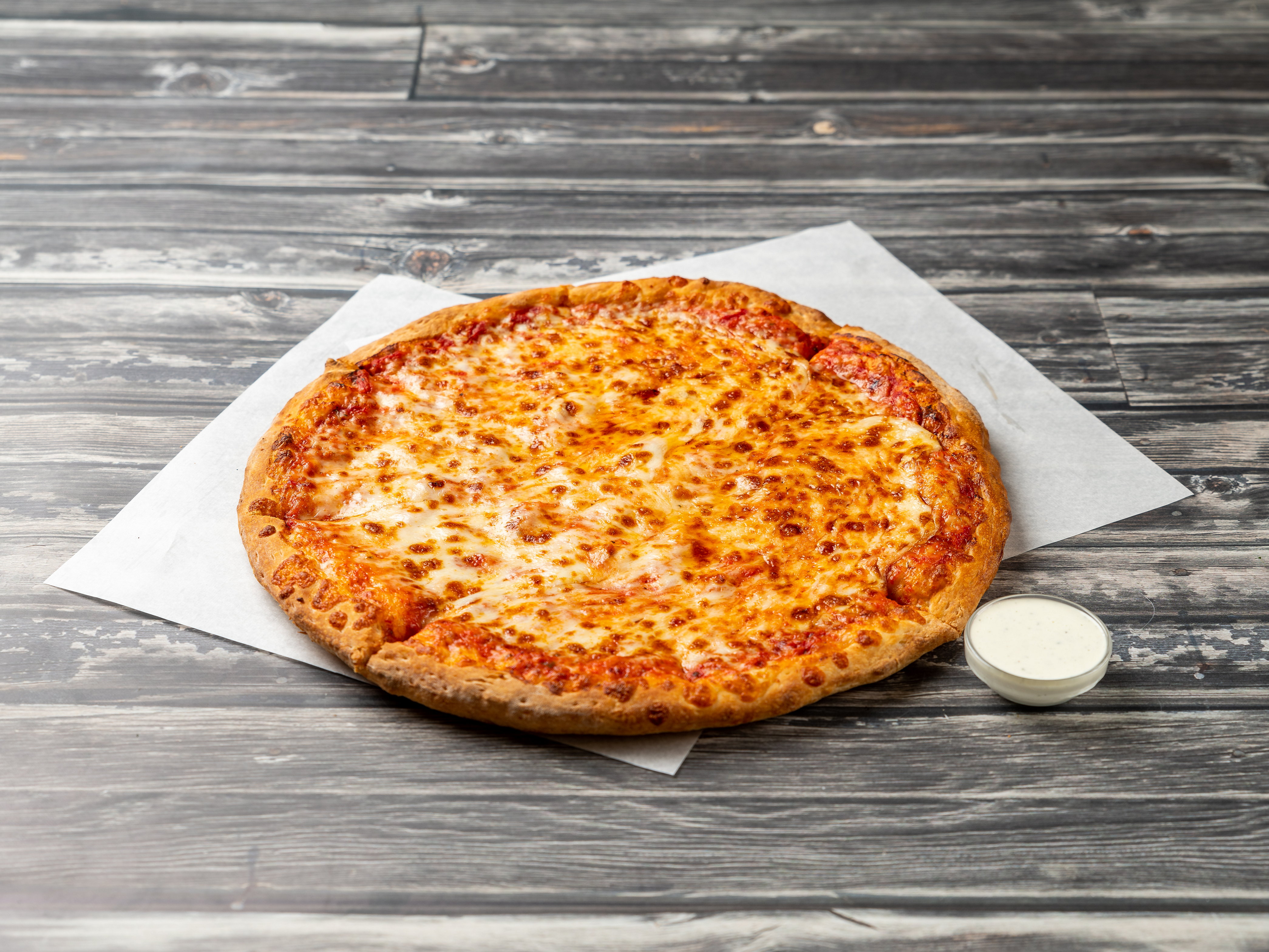 Order Traditional Cheese Pizza food online from Pizza Fiesta store, Pittsburgh on bringmethat.com