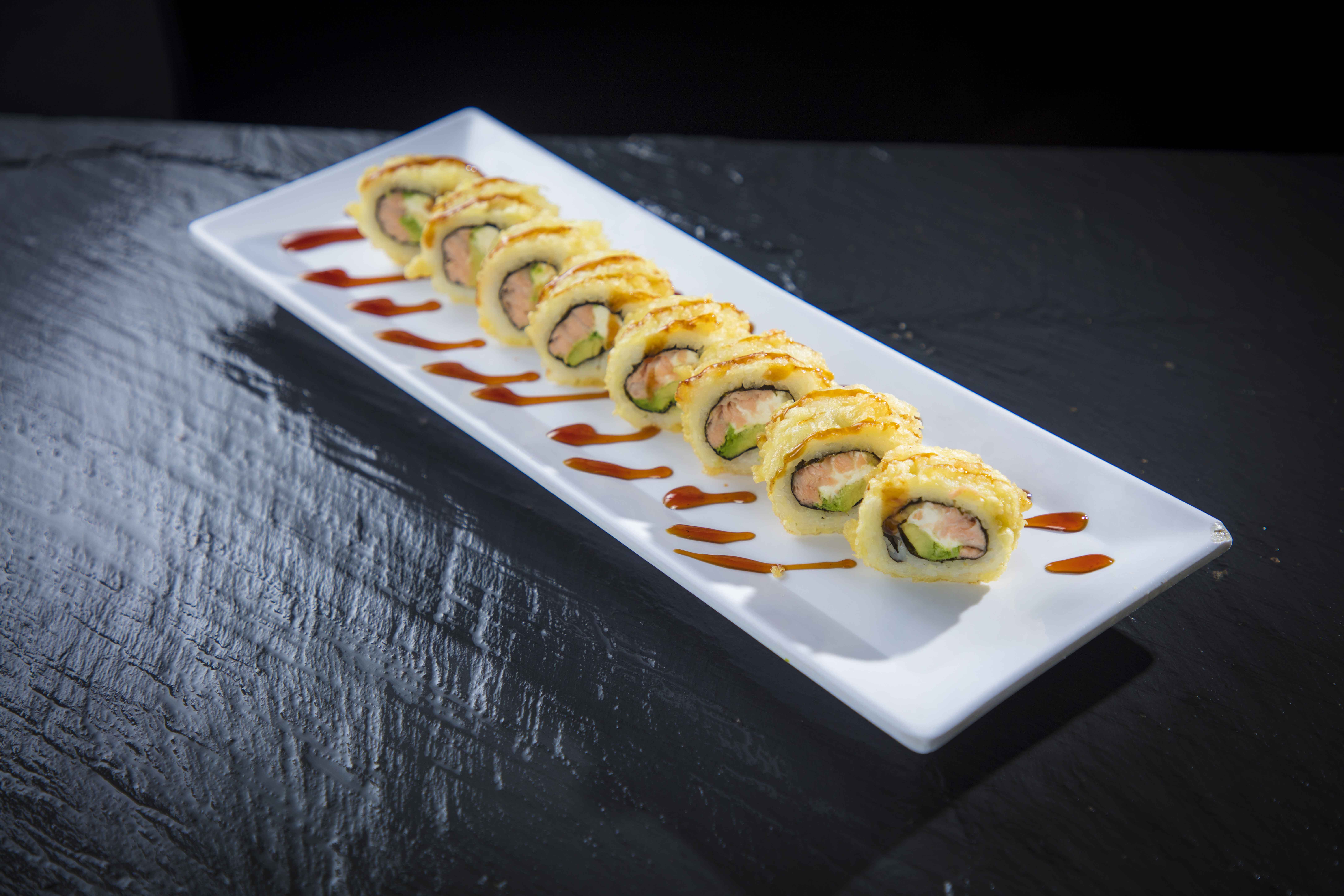 Order Golden Philly Roll food online from Sushi Okoku store, Riverside on bringmethat.com