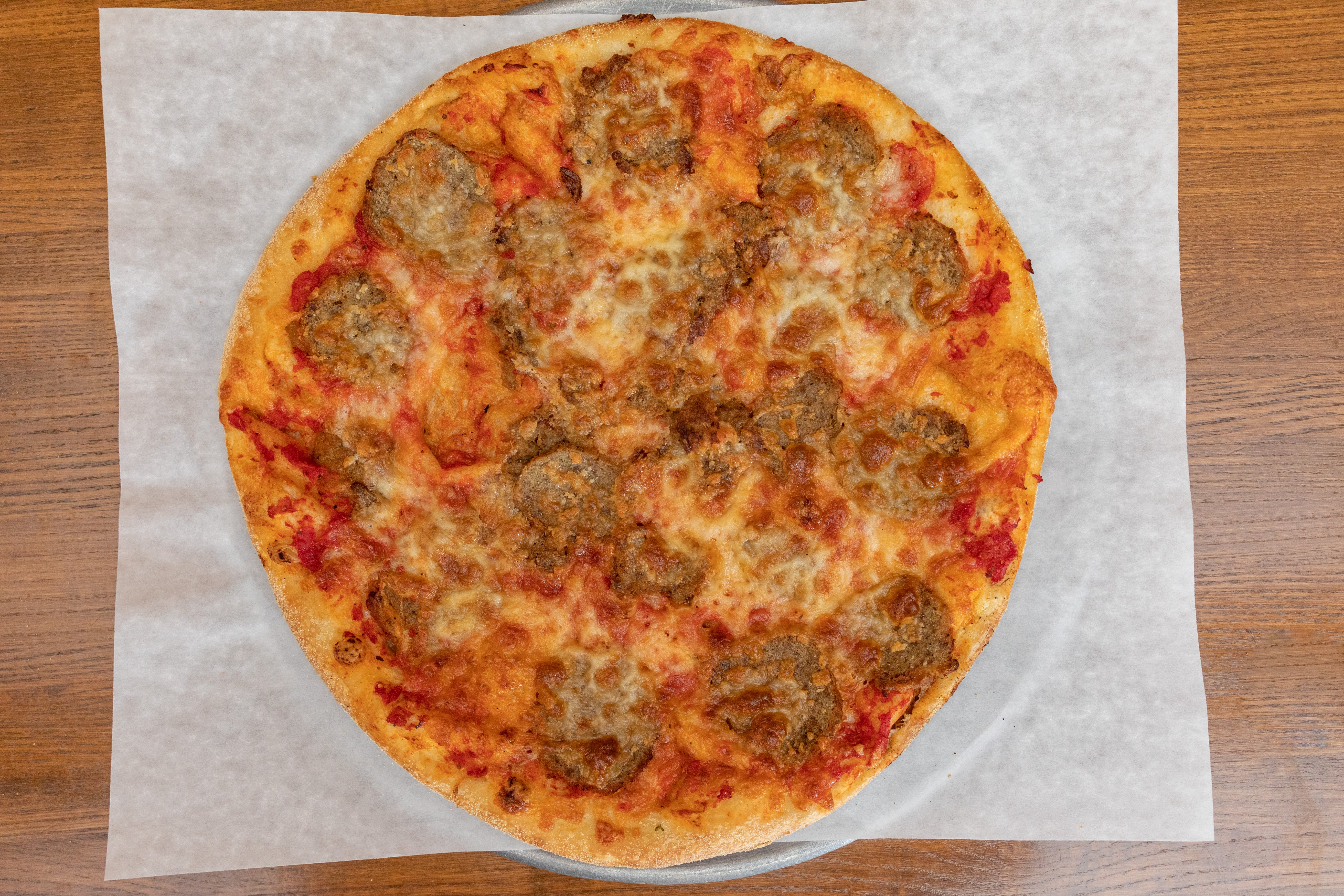 Order Meat Lover’s Pizza - Small 12'' food online from Pizza Palace store, Fairfield on bringmethat.com
