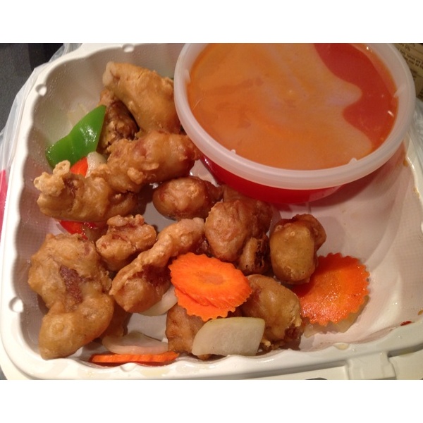 Order 55. Sweet and Sour Pork food online from New China Express store, Seattle on bringmethat.com
