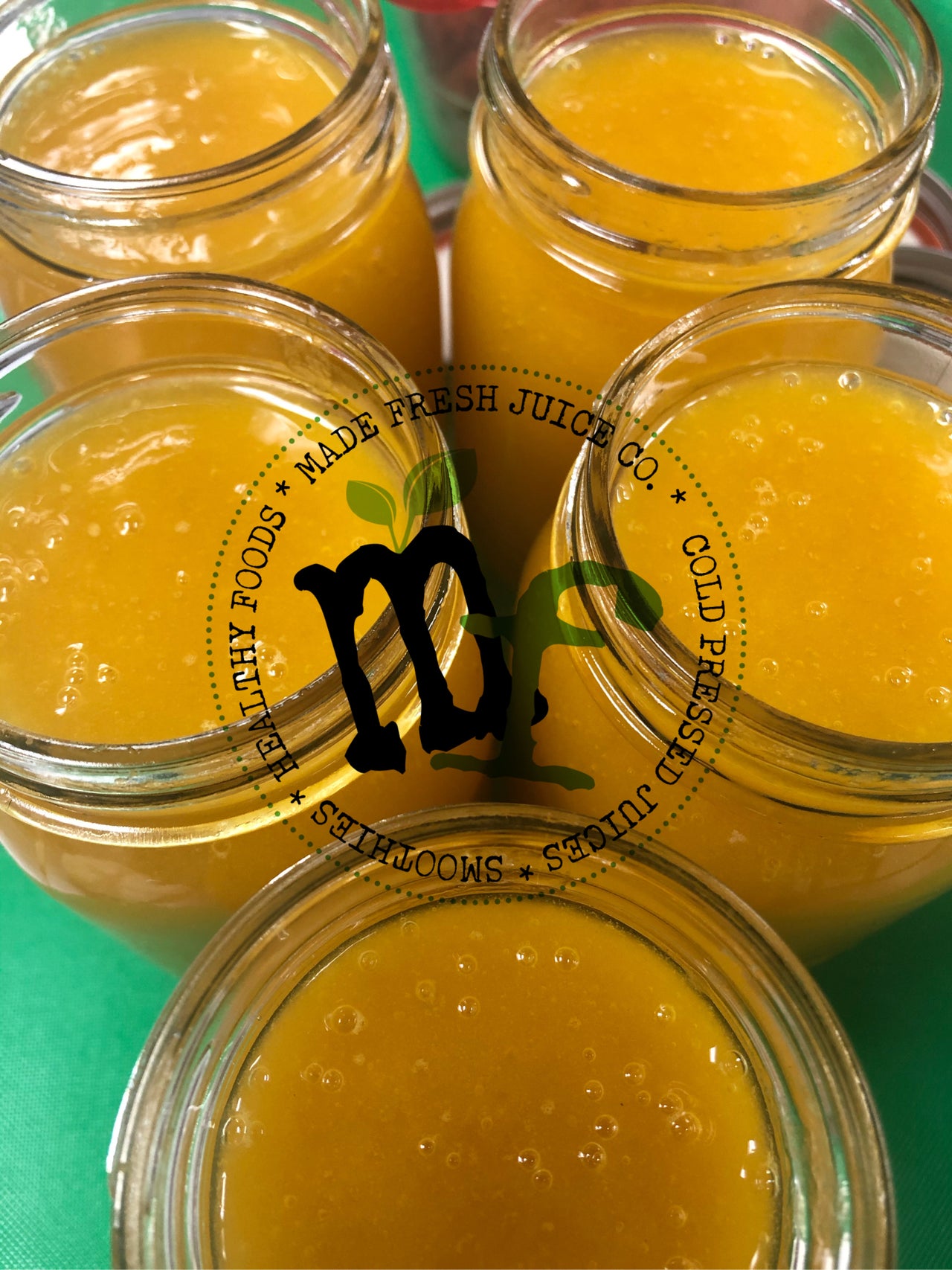 Order TURMERIC & GINGER WILDCRAFTED SEAMOSS GEL food online from Made Fresh Juice Co. store, McDonough on bringmethat.com