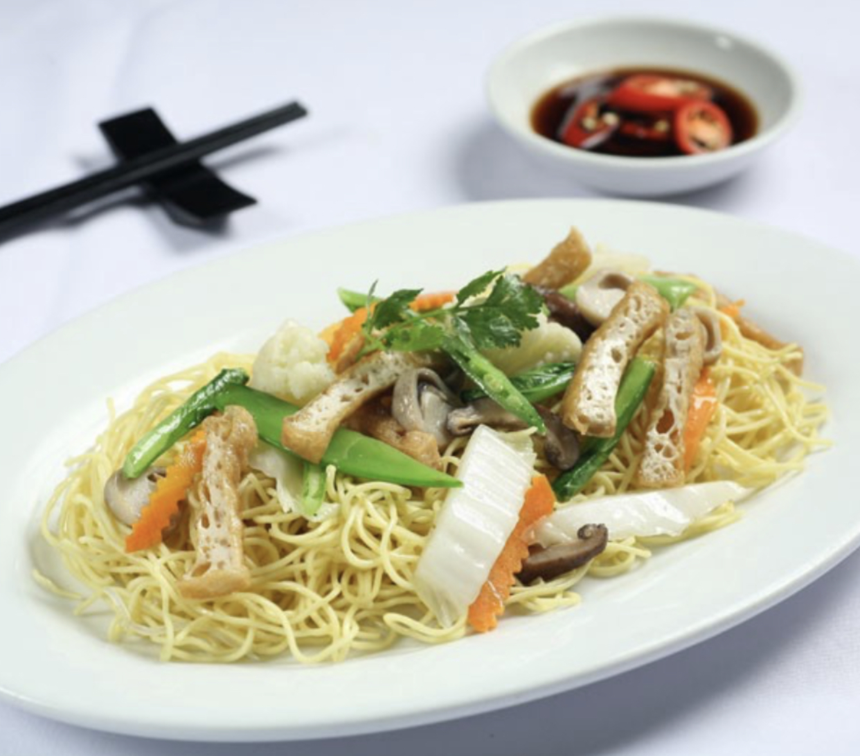 Order Veggie Stir Fry Noodles food online from Saigon Table store, Madison Heights on bringmethat.com