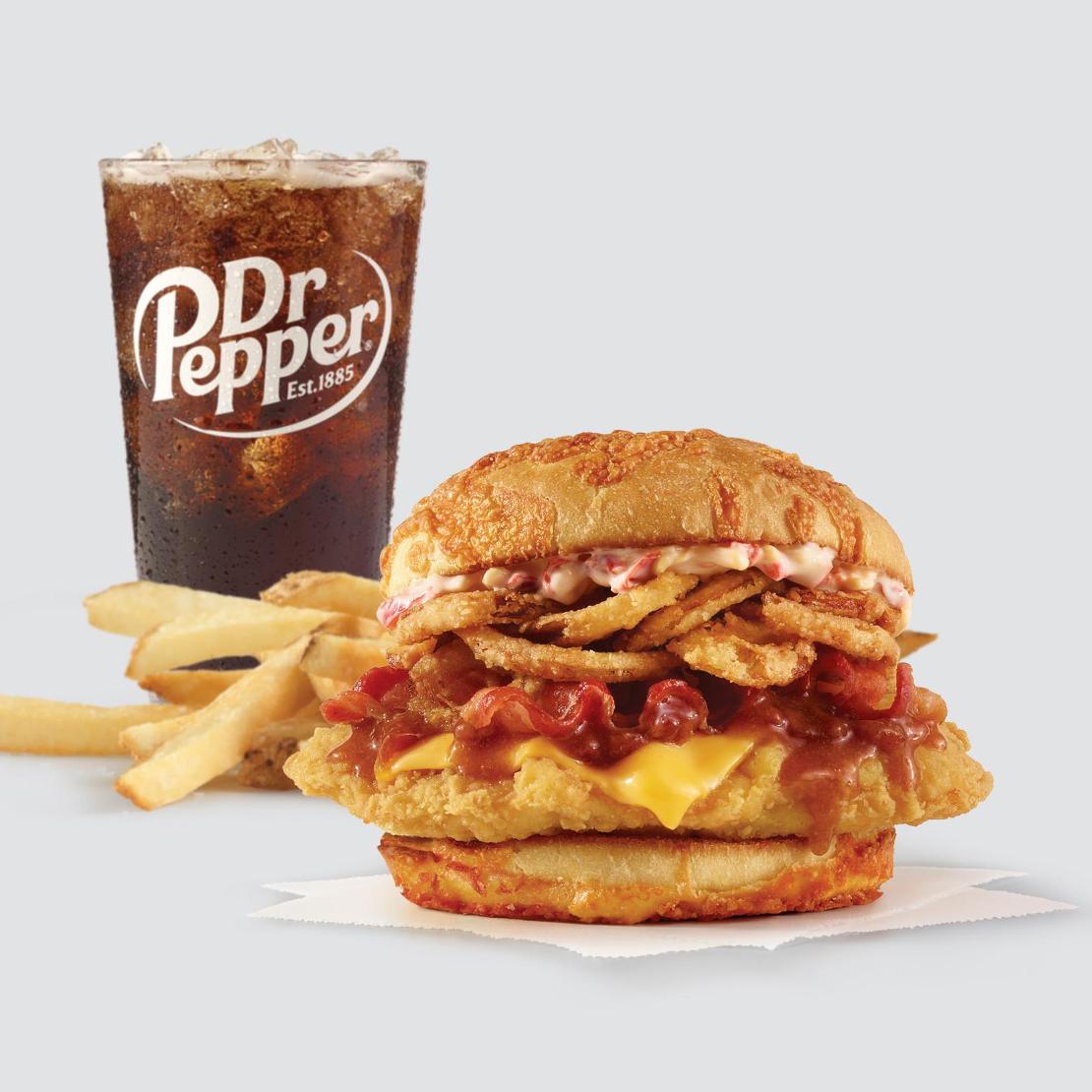 order online - Big Bacon Cheddar Chicken Combo  from Wendy's on bringmethat.com